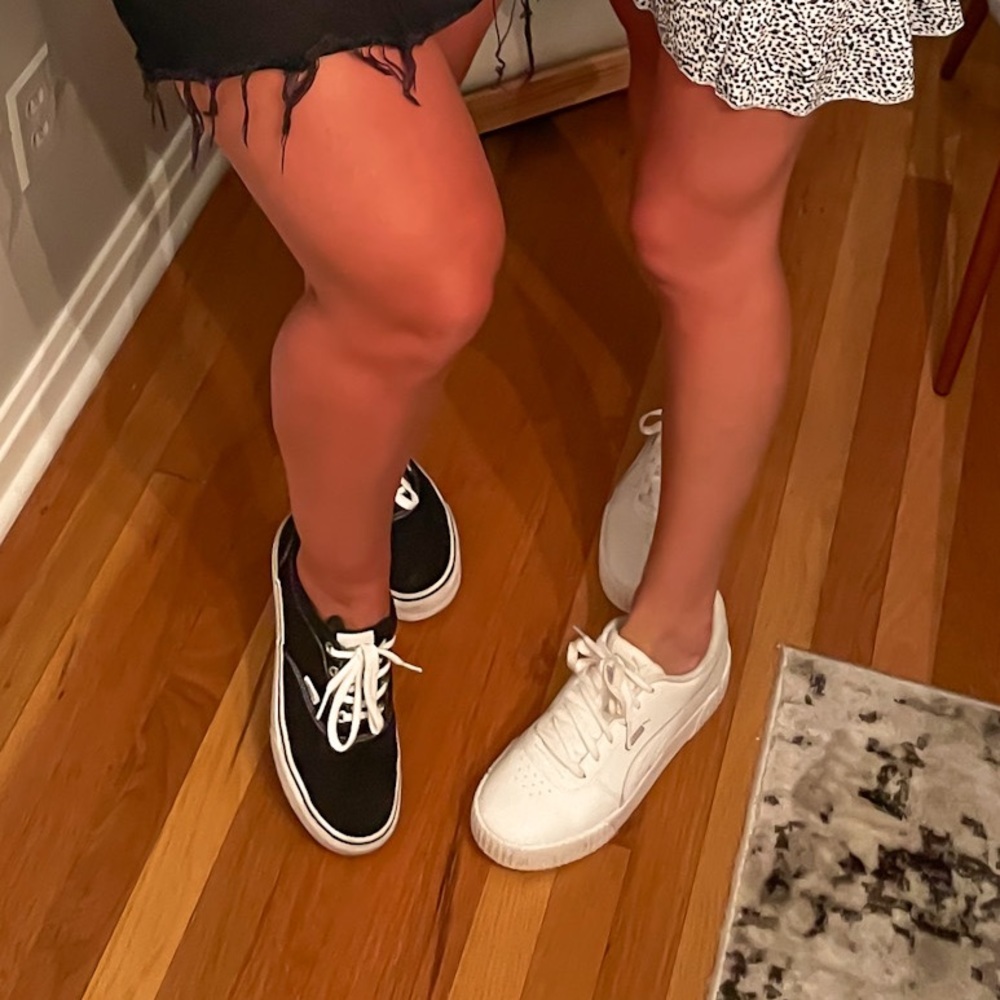 Womens white Puma sneakers